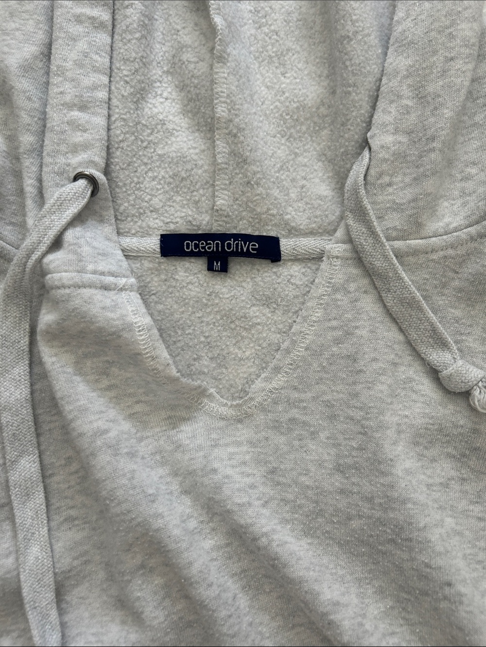 Ocean Drive Heather Gray Hooded Pullover Sweatshirt - Picture 2 of 3